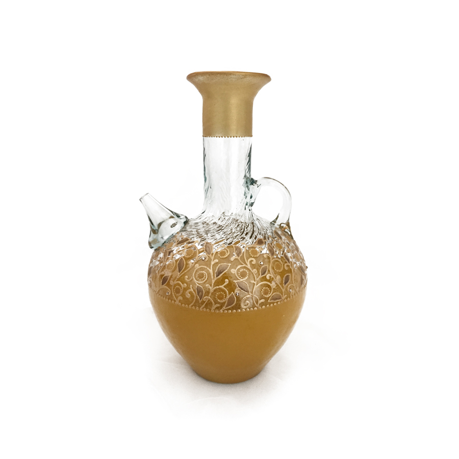 Traditional Lebanese Glass Jug Brown Sawa Express